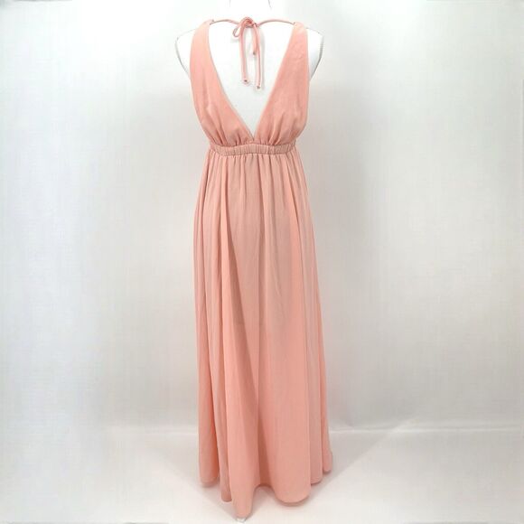 Show Me Your Mumu Womens Dress Size Medium Ava Deep V Neck Empire Waist Maxi - Picture 6 of 10